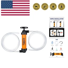 Siphon Pump for Gasoline, Fluid Transfer Pump Automotive, RV Antifreeze Pump ...