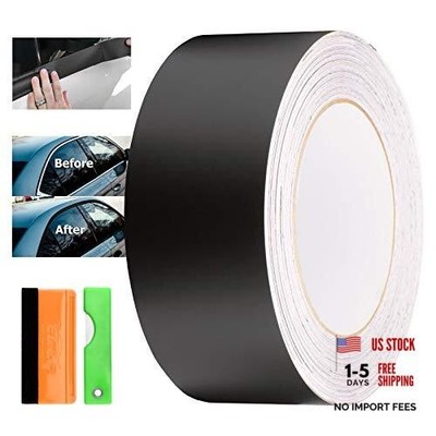 EZAUTOWRAP Free Tool Kit Black Vinyl Wrap Kit for Black 2Inch x 75Feet Matte