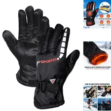 Winter Warm Gloves Windproof Cold Weather Thermal Glove for Driving Cycling Ski