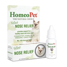 HomeoPet Feline Nose Relief, Safe and Natural Nasal and Sinus Supplement for ...