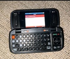 LG enV VX9900 Silver Verizon Very Rare Flip Keyboard Phone Powers On