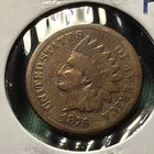 1876 1C Indian Head Cent F better semi key date N2873