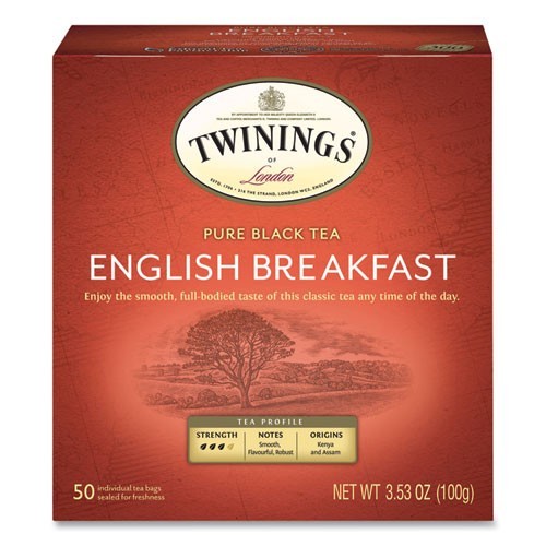 Bags, English Breakfast, 3.53 Oz, 50/box, 2 Boxes/pack (tota