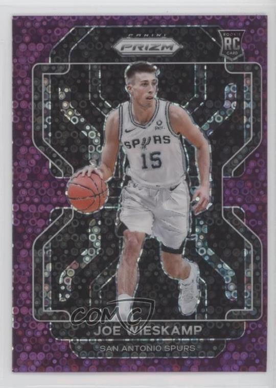 2021-22 Panini Prizm Fast Break Purple 8/75 Joe Wieskamp #322 Rookie RC 1g1n