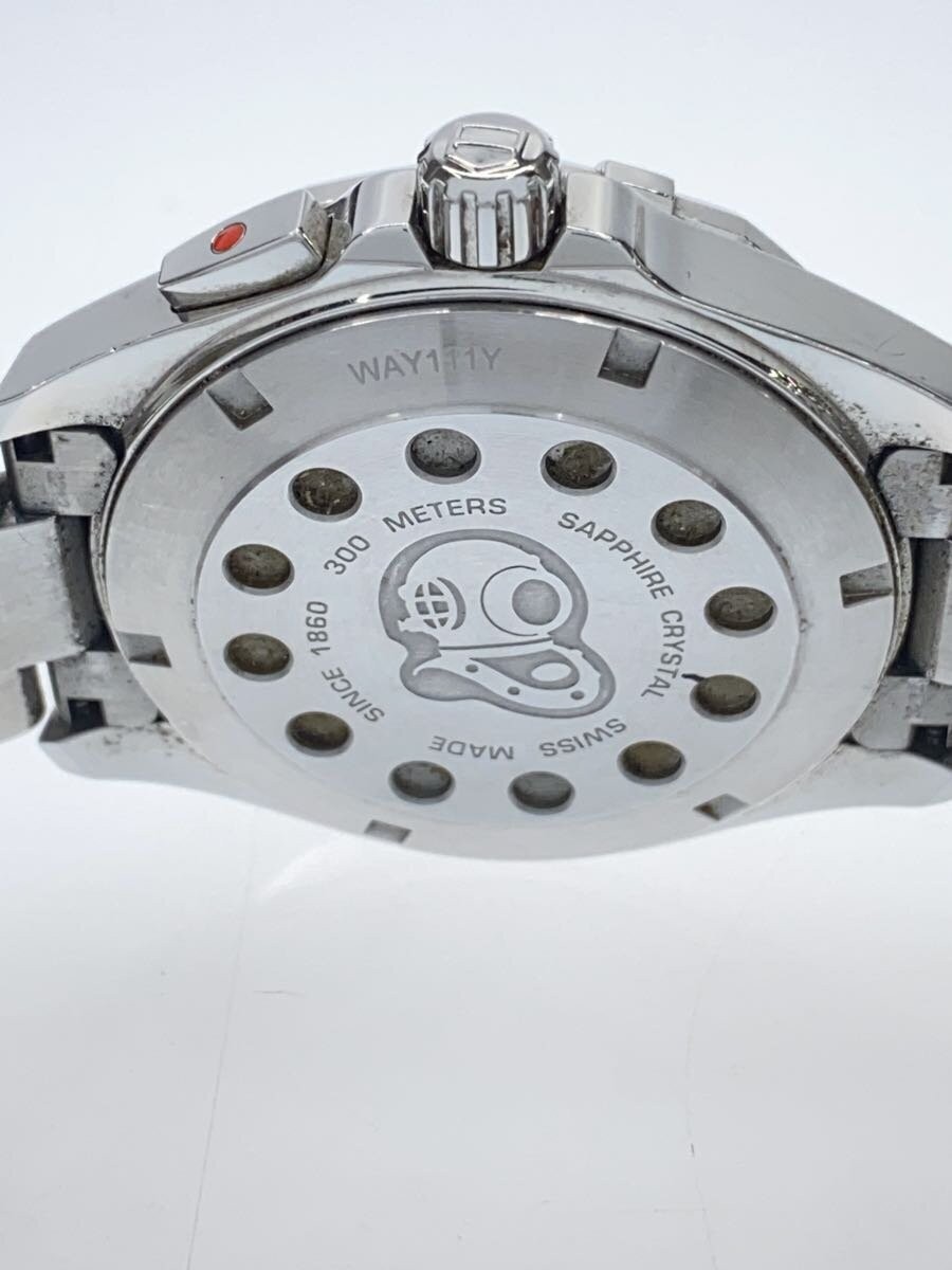 TAGHeuer Aquaracer 300M Alarm QZ SS 41mm Digital Stainless WHT SLV SS image 3