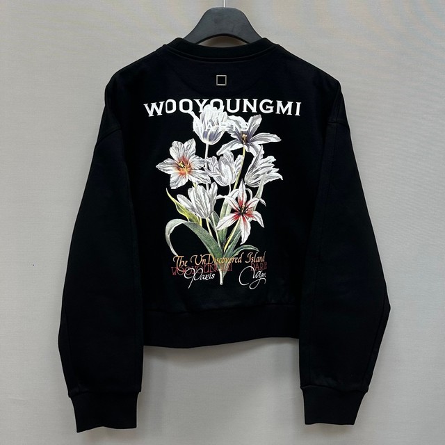Wooyoungmi Flower Back Logo Sweatshirt 38 143677945