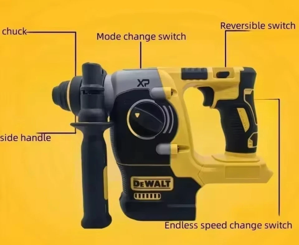 Taladro percutor rotativo Dewalt-DCH263 20V inalámbrico sin escobillas SDS Plus Foto 4 de 4