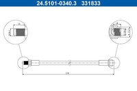 ATE 24.5101-0340.3 Bremsschlauch FüR MERCEDES-BENZ