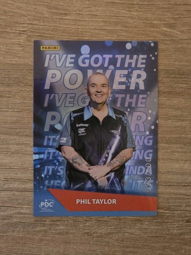 Panini PDC Premier League Darts Trading Cards PHIL TAYLOR Walk On - /100
