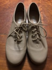 Bloch Jazz Tap Oxford Style Lace Up Tan 9 Leather Techno Tap