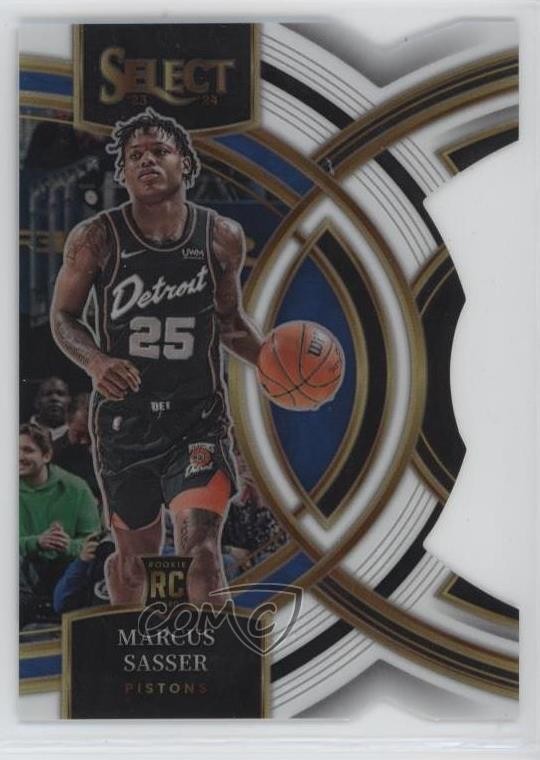 2023 Panini Select Premier Level White Prizm Die-Cut 86/149 Marcus Sasser 02v3