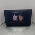 2024 MORGAN AND PEACE DOLLAR REVERSE PROOF TWO-COIN SET OGP & COA