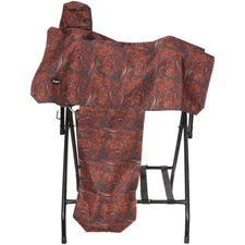 Tough1 Tooled Leather Print Western Total Saddle Cover