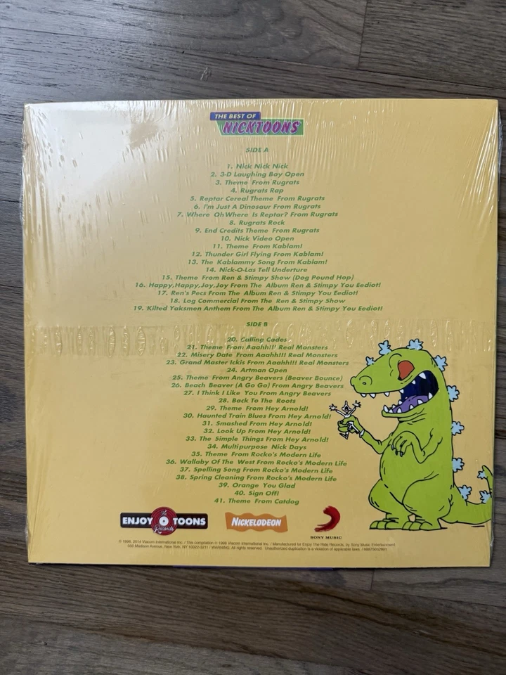 The Best of Nickelodeon Nicktoons Vinyl Clear Green LP 2014 Nickelodeon RARE - Image 2 of 4