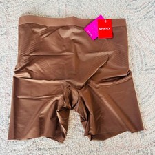 Spanx Shape Invisible Girlshort, Shapewear Shorts. Size XL, Brown, NWT