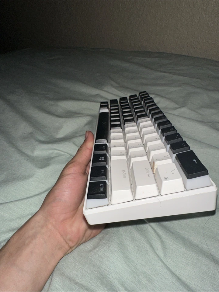 RK61 Gaming Keyboard 60% Layout Used Little Dirty USB C Cord Included - Image 3 of 3