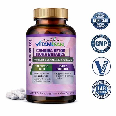 Candida Cleanse - Gut and Colon Support intestinal whole body detox
