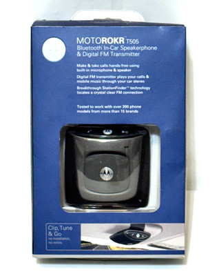 MOTOROLA T505 Bluetooth In-Car Speakerphone Handsfree Car Kit NEW IN BOX