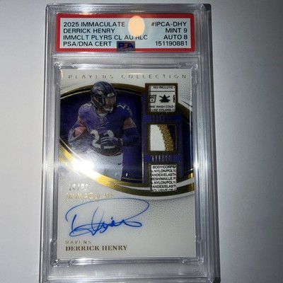 DERRICK HENRY 2025 Immaculate Players Collection /99 ON CARD AUTO Laundry Tag SP