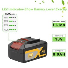 8000mAh PXC Battery for Einhell 18V Power X-Change Series 4511396 Cordless Tools