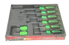 NEW Snap-on™ Instinct Green Soft Handled 8-piece Screwdriver SET SGDX80BG