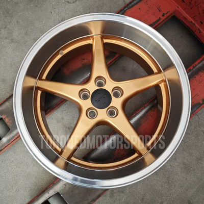 Fits Volvo 940 945 NEW 18'' Gold Polished Ocean DTM Style 18x8.5 Wheels (5x108)