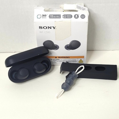 #ad #ad Sony WF C510 Wireless Earbuds Black Parts Repair Charging Case Works $20.99