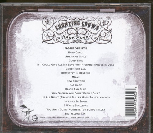 Counting Crows Hard Candy CD Europe Geffen 2003 Has info stickers on front - Imagen 2 de 3