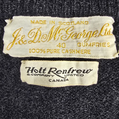Vintage Cashmere J.&D. McGeorge Ltd. Vest Men's 40 Crafted in Scotland VTG Prep - Picture 3 of 11