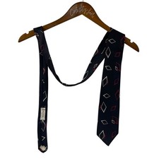 Givenchy Monsieur Black Print Tie 100 Silk From Italy Beautiful Designer VTG