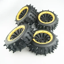 New Strong Knobby Tires Wheels for Hpi Rovan Km Baja 5b 5t Losi 5ive T DBXL