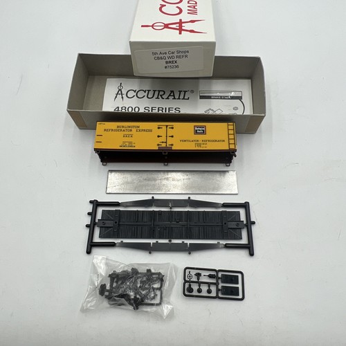 ACCURAIL HO CB&Q 40' MADERA FRIGORÍFICO BURLINGTON BREX #75236 EN CAJA - ¡SIN MONTAR! | Zustand: New