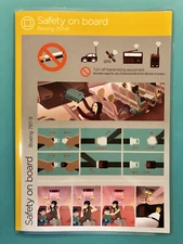 2014 VIRGIN ATLANTIC AIRLINES SAFETY CARD--787-9