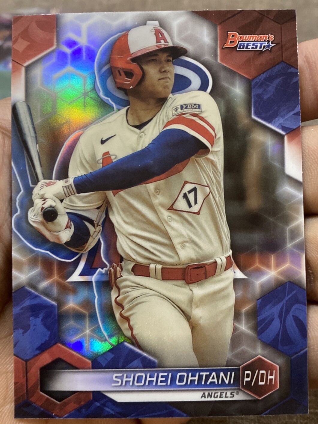 2023 Bowman's Best #62 Shohei Ohtani Refractor Los Angeles Angels MVP
