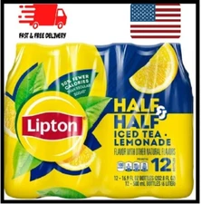 Lipton Half and Half Iced Tea and Lemonade 16.9 oz Bottles (12 Pack)