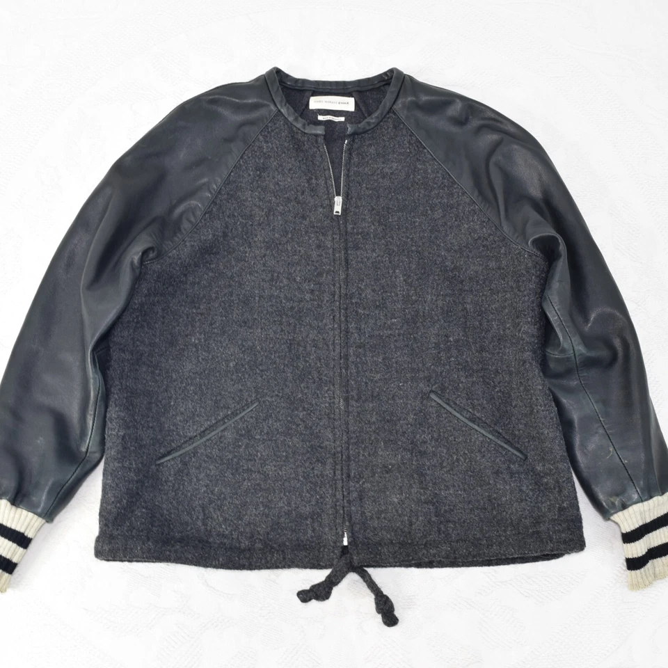 Isabel Marant Etoile Ciprés Chaqueta Universitaria Lana Cuero Abrigo Bombardero 36 M 6 Foto 3 de 4