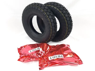 GOOD CARE Paar 4,10/3,50-6 Elektromobil Rollstuhl Elektrorollstuhl Reifen & Schläuche