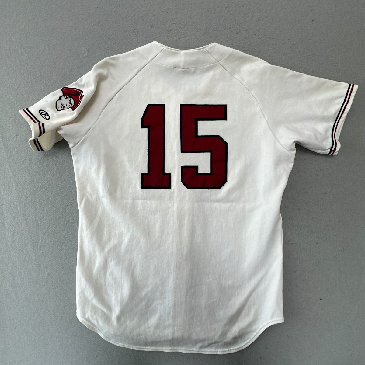 VINTAGE UMass Baseball Jersey Mens 48 White Team Issue