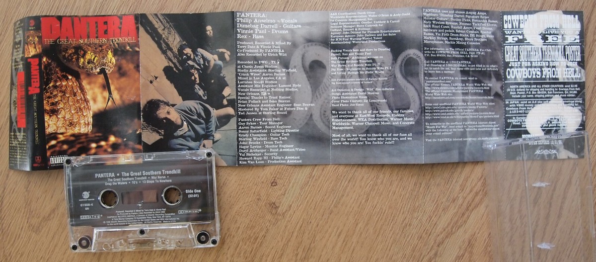 PANTERA - THE GREAT SOUTHERN TRENDKILL (EASTWEST 619084) 1996 USA
