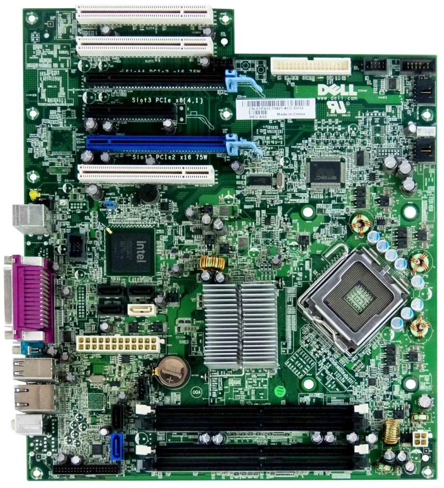 Mainboards Dell 0TP412 TP412 LGA775 DDR2 Precision T3400 305mm x 268mm - Image 2 of 2