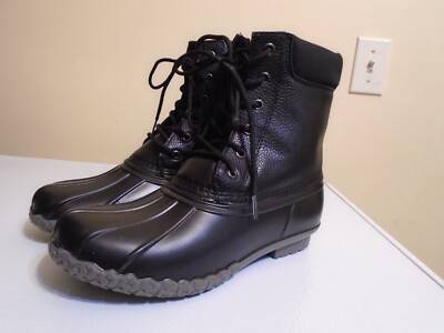 Weatherproof Vintage Men's Adam Duck Boots Black Size 8M