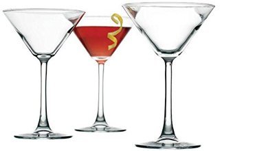 Palais Contemporary Cosmopolitan Cocktail Martini Glasses Set of Four Clear 10oz