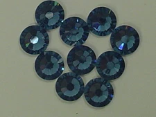 12ss DENIM BLUE FLATBACK European Rhinestones 1gr.r