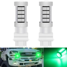 3157 Green LED Daytime Running Light DRL Bulbs For GMC Sierra 1500 2500 HD 99-06