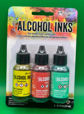Tim Holtz Alcohol Ink .5oz 3/Pkg KEY WEST Dandelion/Coral/Pistachio 58748- NEW