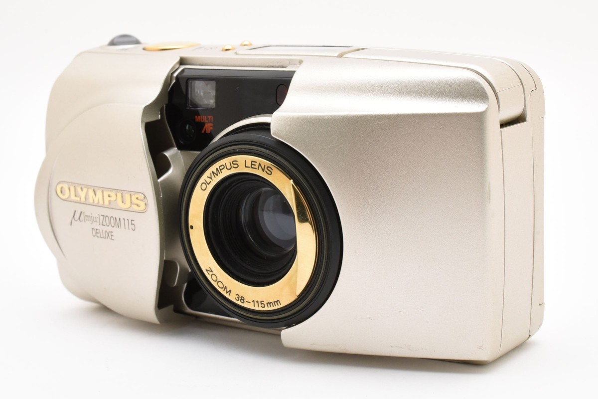 【✨完動】OLYMPUS μ mju zoom105 deluxe F-12 OLYMPUS μ [mju:] ZOOM 105 DELUXE 35mm Compact Film Camera