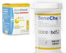 BENECHECK Prime Test Strips For Cholesterol