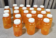 Lot of 28 Empty Used Amber Pill Bottles Vitamin Screw Top Scouts Storage Crafts