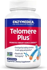 Enzymedica, Telomere Plus, Enzyme Support for Cellular Health, 30 Capsules