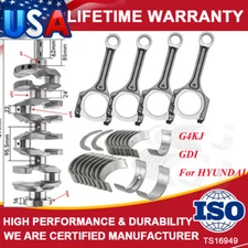 For 2011-2020 Hyundai Kia Tucson 2.4L G4KJ Crankshaft Conrods & Main Rod Bearing